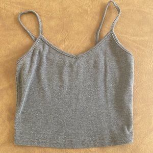 Grey crop tank